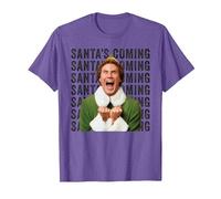 Elf Xmas Movie Will Ferrell Buddy Santa Holiday Fun Classic T-Shirt, Men, Purple Heather, 3X-Large