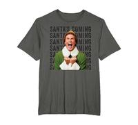 Elf Xmas Movie Will Ferrell Buddy Santa Holiday Fun Classic T-Shirt, Men's Big and Tall, Asphalt Grey, 3X Tall