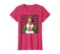 Elf Xmas Movie Will Ferrell Buddy Santa Holiday Fun Classic T-Shirt, Women, Red Heather, Medium