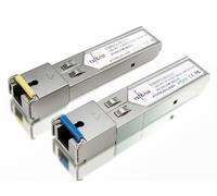 Elfcam® - 1-Piar 1.25G SFP Module Single Mode with The Fiber Optic Port SC/UPC Singlemode, DDM 10km, Compatible with Cisco et Open Switch