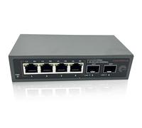 Elfcam® - 10Gb Fiber Optic Switch Compatible with Freebox Ultra and Orange Livebox 6, with 2 10G SFP+ Ports and 4 Ports 2.5 Gigabit Ethernet RJ45, Extends Your Network 10GB
