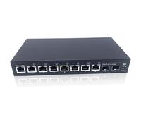 Elfcam® - 10Gb Fiber Switch Compatible with Freebox Ultra, with 2 10G SFP+ Ports and 8 Ports 2.5G RJ45 PoE, Plug & Play Unmanaged (2 Ports 10Gb SFP+ and 8 Ports 2.5G RJ45 PoE)