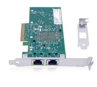 Elfcam® - 10Gb Network Card in 2x RJ45 with Intel X540-T2 - X540 Chip, 10Gb PCI Express x8 LAN Adapter, 10Gb NIC for Windows Server, Windows 7/8/10, Linux
