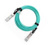 Elfcam - 10m Fiber Optic Cable 100Gbps OM3 QSFP28 to QSFP28 AOC Cable, Compatible with Cisco, 10 Meters
