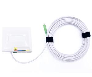 Elfcam® - 10m fiber optic cable SC/APC to SC/APC connector with fiber optic termination point (G-BOX termination point) FTTx, LWL Simple Singlemode 9/125μm OS2 4.0mm patch cable (10M), image may vary