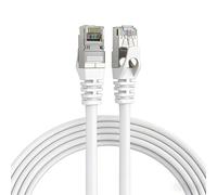 Elfcam 12m Cat 7 RJ45 Ethernet Cable, STP 100% Copper, 10 Gbps 600 MHz, Roun...