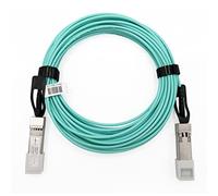 Elfcam® - 15m/49.21ft Fiber Optic Cable OM3 SFP+ to SFP+ AOC 10Gbps, Compatible with SFP-10G-AOC, 15 Meters