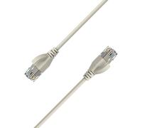 Elfcam® - 20m/65.6ft Ultra Slim Cat 6A Ethernet Cable 10Gbps 32AWG UTP OD2.8mm 500MHz, 10Gb Thin RJ45 Cat 6A Patch Cord for LAN, Router, Modem, Xbox, Laptop and Servers, White, 20 Meters