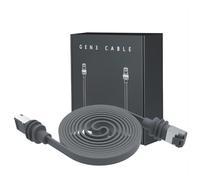 Elfcam - 20m Cat 6A Flat Ethernet Cable, 26AWG 10Gbps 500MHz, IP68 Waterproof RJ45 LAN Extension for Starlink Gen 3/Mini and Other Network Equipment, Indoor/Outdoor Wall or Conduit Installation