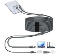 Elfcam - 5m/16.4ft 3-in-1 Cable for Starlink Mini - USB-C Power Supply + Starlink Mini Standard, RJ45 CAT6 Connector for Extended Network, 5 Metres