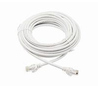 Elfcam® - 60m Ethernet Cat 6 Cable, Round LAN WAN Cable, Cat6 26AWG, 1Gbps with RJ45 Connectors, White(60M)
