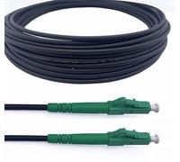 Elfcam® - Armored Fiber Optic Cable LC/APC to LC/APC Simple Singlemode OS2 9/125μm LSZH, Black (150m)