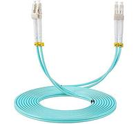 Elfcam Fiber Optic Cable LC/UPC to LC/UPC,OM3 Multimode Duplex 50/125um LSZH, 100M