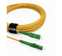 Elfcam Fibre Optic Cable SC/APC to LC/APC Single-Mode 9/125 μm LSZH Optical Cable 25 m