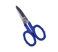 Elfcam® - Kevlar Scissors for Fiber Optics, Super Multi Cutter Made in High Carbon Alloy Steel, Serrated Blade Shear for Gripping Materials, Manufactured by Nusharp