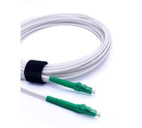 Elfcam® - LCA to LCA Simplex Single-Mode Fibre Optic Cable, 9/125μm LSZH White Optical Patch Cord (7M)
