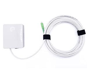 Elfcam® - Reinforced Fibre Optic Cable SC/APC to SC/APC Simplex Single-mode (4 mm), equipped with a PTO for Fibre Box, 25 m
