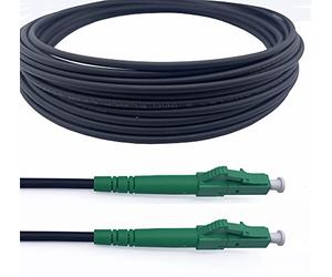 Elfcam® - Steel Shielded Fibre Optic Cable LC/APC to LC/APC Simplex Single-mode 7M
