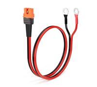 ELFCULB 10AWG 2FT O Ring Terminal to XT60i Female Cable, XT60i to Ring Terminal Cable, Compatible with LiFePO4, AGM, Deep-Cycle, and EV Lead-Acid Batteries with M8 Terminals (0.6M)