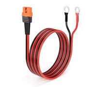 ELFCULB 10AWG 5FT O Ring Terminal to XT60i Female Cable, XT60i to Ring Terminal Cable, Compatible with LiFePO4, AGM, Deep-Cycle, and EV Lead-Acid Batteries with M8 Terminals (1.5M)