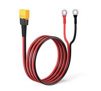 ELFCULB 10AWG 5FT XT60 Male to O Ring Terminal Cable, Ring Terminal to XT60 Cable, Compatible with LiFePO4, AGM, Deep-Cycle, and EV Lead-Acid Batteries with M8 Terminals (1.5M)