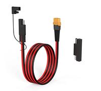 ELFCULB 12AWG 6FT SAE to XT60 Female Extension Cable with SAE Polarity Reverse Adapter for Portable Power Station, Solar Panel, Solar Generator (1.8M)