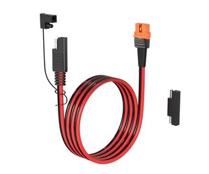 ELFCULB 12AWG 6FT SAE to XT60i Female Extension Cable with SAE Polarity Reverse Adapter for Portable Power Station, Solar Panel, Solar Generator (1.8M)