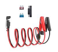 ELFCULB 14AWG 5FT SAE to Alligator Clips Cable with Fuses for Car Battery Charger, Solar Panel, Motorcycle (1.5M)