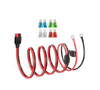 ELFCULB Anderson Connector to O Ring Terminal 10AWG Battery Connector Cable with 5 Fuses for Automotive Portable Power Station Solar Generators (5 Feet)