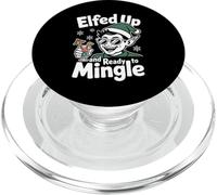 Elfed Up And Ready To Mingle Naughty Funny Elf Christmas Pun PopSockets PopGrip for MagSafe