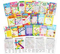 Elfew 20 Pack Word Search Books for Kids 6-8, 280+ Large Print Word Games