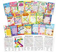 Elfew 20 Pack Word Search for Kids Ages 6-12, 280+ Large Print Word Games | 2500+ Words Search Activity Books, Puzzle Games for Boys And Girls, Improve Reading, Vocabulary And Spelling Practice