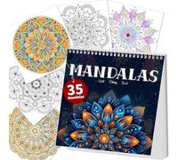 Elfew Mandala Colouring Books for Adults, 35 Mandalas for Relaxation