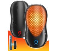 ELFEYE Hand Warmers Rechargeable 2 Pack Magnetic, 10000mAh Electric Hand Warmers, Smart Chips 20Hrs Long Safe Pocket Heater for Christmas, Black, Portable, Reusable, Camping Accessories