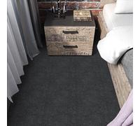 Elffloor Carpet Tiles Self Adhesive Carpet Floor Tiles, Anti-Slip Flooring Rugs for Living Room Office Bedroom, Dark Grey Peel and Stick Rugs Thick 4.5mm 30 x 30 cm 20pcs