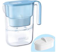 Waterdrop Elfin Fridge Water Filter Jug with 3 Months Filter, 2.5L, Reduces Fluoride, Chlorine and More, NSF Certified, BPA Free, Blue (Replacement Filter: WD-PF-01A Plus)