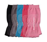 Elfin-Lore 5 Pack Toeless Yoga Socks, Open Toe Non Slip Anti Skid Grip Half Toe Sock for Yoga Pilates Barre for Women Girl