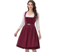 ELFIN Women's German Dirndl Dress Bavarian Oktoberfest Carnival Costumes for Holiday(60cm)