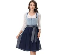 ELFIN Women's German Dirndl Dress Bavarian Oktoberfest Carnival Costumes for Holiday(60cm)