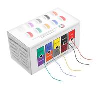 ELFJMZP 30AWG Silicone Wire Kit 5 Colors x 10M (50M Total) - Super Flexible 200°C High Temp Resistant Tinned Copper Hook Up Wire for Arduino, RC Models, Drone, 3D Printer, DIY Electronics