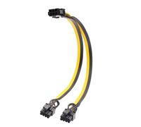 ELFJMZP 6 Pin to Dual 8 Pin (6+2) PCIe GPU Power Adapter Cable PCI Express Adapter Cable Server Supply Wiring, Mining Card Supply Line