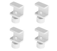 ELFJMZP Adjustable 3D Printer Bed Clips - Aluminum Alloy Hot Bed Glass Clamps for Ender 3/3 Pro/V2, CR-10, Ender 5, Anet A8, Prusa i3-4PCS (White)