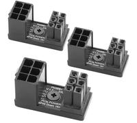 ELFJMZP ATX 6-pin female to 6-pin male 180-degree Angle connector Type B, desktop PC GPU graphics card power connector upward conversion (pack of 3)