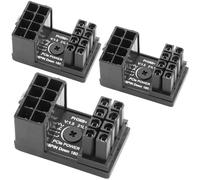 ELFJMZP ATX 8-pin female to 8-pin male 180-degree Angle connector Type B, desktop PC GPU graphics card power connector upward conversion (pack of 3)