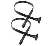ELFJMZP Mini 6Pin to SATA Power Cable for Optiplex, Precision Series - 2-Pack, 40cm 18AWG Tinned Copper, Dual SATA 15Pin, 3A Max, Stable Power, Perfect Fit for Business Desktops, Storage Expansion