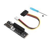 ELFJMZP PCIe 4.0 X4 Slot Expander - M.2 NGFF to PCI-Express Adapter for Motherboards with Limited PCIe Slots, SATA 15-Pin Power