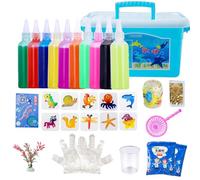 Elfs Creative Aqua Fairy Water Gel Toys | 10 Shape Animal Molds | Handmade DIY Sea Creature Oceans Gel Kit for Kids