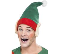Elfs Hat Santas Little Helper Elf Hat With Ears Christmas Fancy Dress