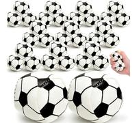 ELFULLY 30 Pack Juggling Balls, 2" Plastic Juggling Bean Bags, Mini Hacky Sack Balls, Soft Hand Catch Ball, Contact Juggling Ball for Beginners and Professionals, Soccer Design, Black & White