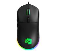 ELG MGCS Ceres Hyperlight Gaming Mouse - Ultra Light 63g, 7200 DPI, 6 Buttons, Paracord Cable, Ambidextrous Design, Rainbow LED, Plug and Play, Compatible with Windows and Linux